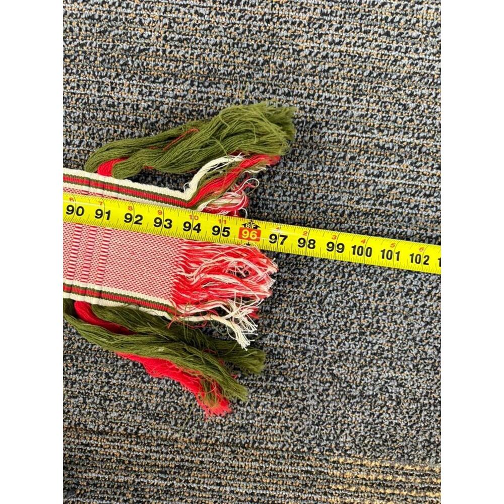 Vintage Soviet Lithuanian Folk Woven Textile Sash Dovana USSR 230cm - Picture 8 of 9